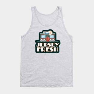 Jersey Fresh Retro New Jersey Diner Sign Tank Top